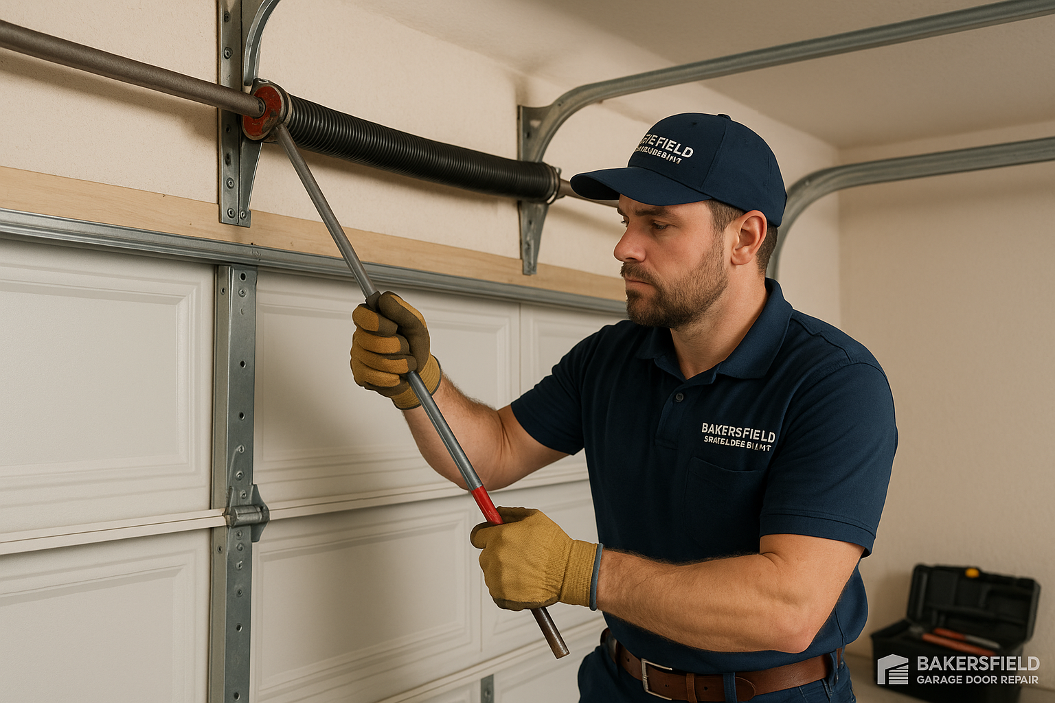 Garage door spring repair